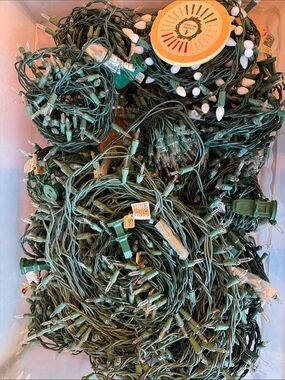 15  X-Mas Fairy Lghts Green and White Home Holiday String Lights